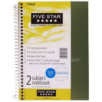 100 Ct White Notebook 06180 by Mead Best Price