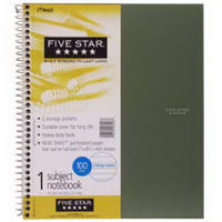 100 Ct 5Star Notebook 06206 by Mead Best Price
