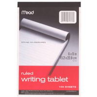 100 Ct 6 By 9 Writing Tablet 70102 by Mead Best Price