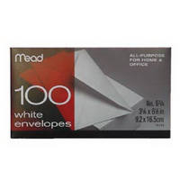 100 Pack #6 White Envelope 75100 by Mead Best Price