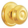 Bright Brass Dummy Lockset F170V GEO 605 by Schlage Lock