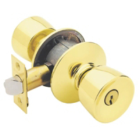 Schlage Bell Bright Brass Entry Lockset