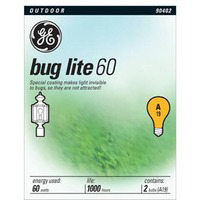 General Electric 60 Watt Bug Light Bulb Yellow 2 Pack 97495 by GE Lighting