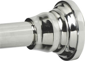 Chrome Decor Finial Shower Rod 661SS by Zenith Best Price