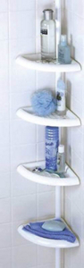4 Shelf Pole Caddy White 2104W by Zenith Best Price