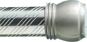 42 To 72 Inch Chrome Swirl Tension Rod 804SS by Zenith Best Price