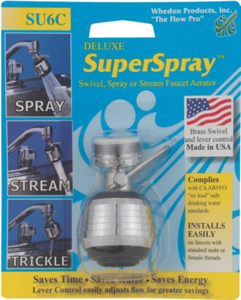 Super Spray Deluxe Spray Swivel Aerator SU6C by Whedon Best Price