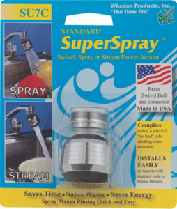 Super Spray Standardd Spray Swivel Aerator SU7C by Whedon Best Price