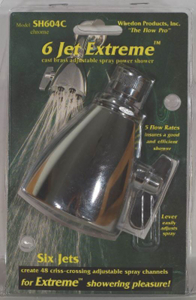 6 Jet Extreme Power Shower Sb 6 Jet Stream Shower Head SH604C by Whedon Best Price