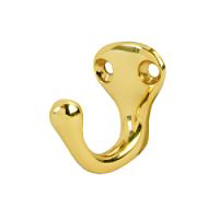 1 11/16 Inch Single Bright Brass Robe Hook SP581A3 by Ives Division Schlage Best Price