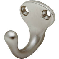 1 11/16 Inch Satin Nickel Single Hook SC581MB-619 by Schlage Lock Best Price