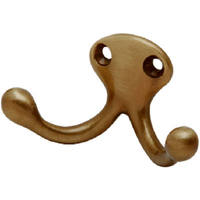1 1/8 Inch Antique Brass Double Hook SC582MB-609 by Schlage Lock Best Price