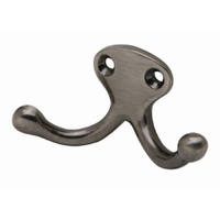 1 1/8 Inch Antique Pewter Double Wardrobe Hook SPS582MB-620 by Schlage Lock Best Price