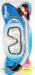 Deluxe Mask and Snorkel Set EK 1466 by Aqua Leisure Industries Best Price