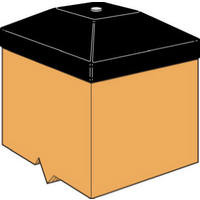 4 By 4 Inch Post Cover DPPC4BK by Simpson Strong Tie Best Price