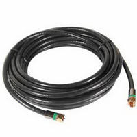 25 Foot Black Quad Coax Cable DH25QCN by AudioVox Best Price