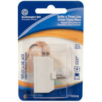 Triplex 3 Line Jack Plate TP6258WHN by AudioVox Best Price