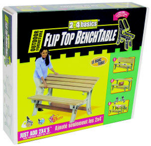 2X4 Basics Flip Top Bench Table 90110 by Blitz USA Best Price