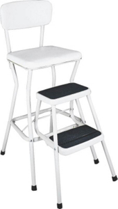 White Chair / Step Stool 11120CBY1 by Cosco Home and Office Best Price
