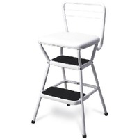 White Kd Chair Step Stool 11-130WHT by Cosco Home and Office Best Price