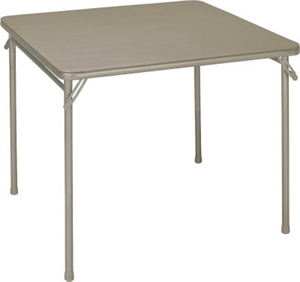 Classic 34 Inch Taupe Folding Table 14619ANT2 by Cosco Home and Office Best Price