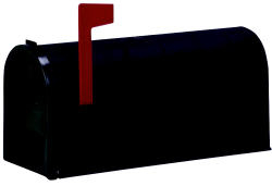 Black Plastic Rural Mailbox PX-1B by Fulton Best Price