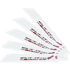 Super Sawzall 6 Inch Reciprocating Saw Blade Pack Of 5 48005184 by Milwaukee