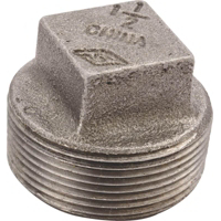 Black Pipe Screwed Plug 3/8 Inch 31-3/8B by Worldwide Sourcing