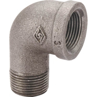 Black Pipe 90 Degree Street Elbow 3/4 Inch 6-3/4B by Worldwide Sourcing