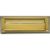 Mail slot 7 Inch by 1 1/2 Inch Solid Brass HR6001PB-3L by Mintcraft