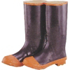 Rubber Knee Boots Black and Red Size 16 Pair RB002-16-C by DiamondBack