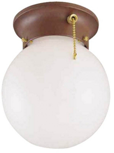 1 Light Sienna Ceiling Fixture With Pull Chain Sienna F30153375 by Boston Harbor Best Price