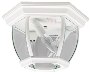 3 Light Porch Light Fixture Beveled Glass White BRT-BPO2003-WH by Boston Harbor Best Price
