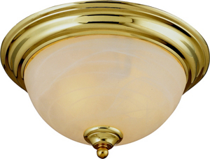 2 Light Ceiling Light Fixtures Polished Brass Alabaster Glass BRT-AIK1012L by Boston Harbor Best Price