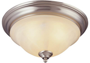 3 Light Ceiling Light Fixture Flush Mount Satin Nickel BRT-ATE1013-SC by Boston Harbor Best Price