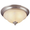 3 Light Ceiling Light Fixture Flush Mount Satin Nickel BRT-ATE1013-SC by Boston Harbor