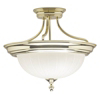 2 Light Ceiling Light Fixtures Bright Brass Ceiling Fixture RF-SF-008-PB by Boston Harbor