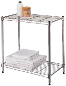 2 Shelf Stacker Chrome SS-120-02-CH by HomeBasix Best Price