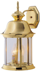 3 Light 16 1/4 Inch Coach Style Outdoor Post Lantern Polished Brass BRT-8702-PB by Boston Harbor Best Price