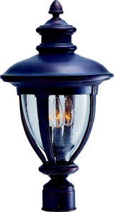 3 Light Post Light Fixtures Redwood Rust BRT-BLR1803M by Boston Harbor Best Price