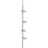 4 Tier Corner Showe Tray Chrm TS08-CH by HomeBasix
