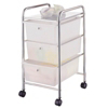 3 Drawer Storage Cart Chrome G003-CH by HomeBasix