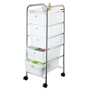 5 Drawer Storage Cart Chrome G005-CH by HomeBasix
