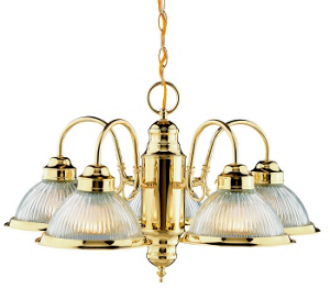 Polished Brass 5 Light Chandelier DK1005-PB by Boston Harbor Best Price
