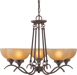Noble Bronze 5 Light Chandelier S-12-5C by Boston Harbor Best Price