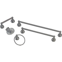 Venetian Series 5 Piece Brushed Nickel Bath Assortment L5000-BN by Mintcraft Signature