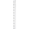 White 25 1/2 Inch Dual Track Shelf Standards 25202PHL by Mintcraft