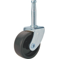 2 Inch Black Zinc Stem Caster JC-B22 by Mintcraft