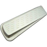 Almond Rubber Wedge Door Stops Heavy Duty FE-S802 by Mintcraft