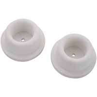 White Self Adhesive Wall Door Stop 20276PHB3L by Mintcraft